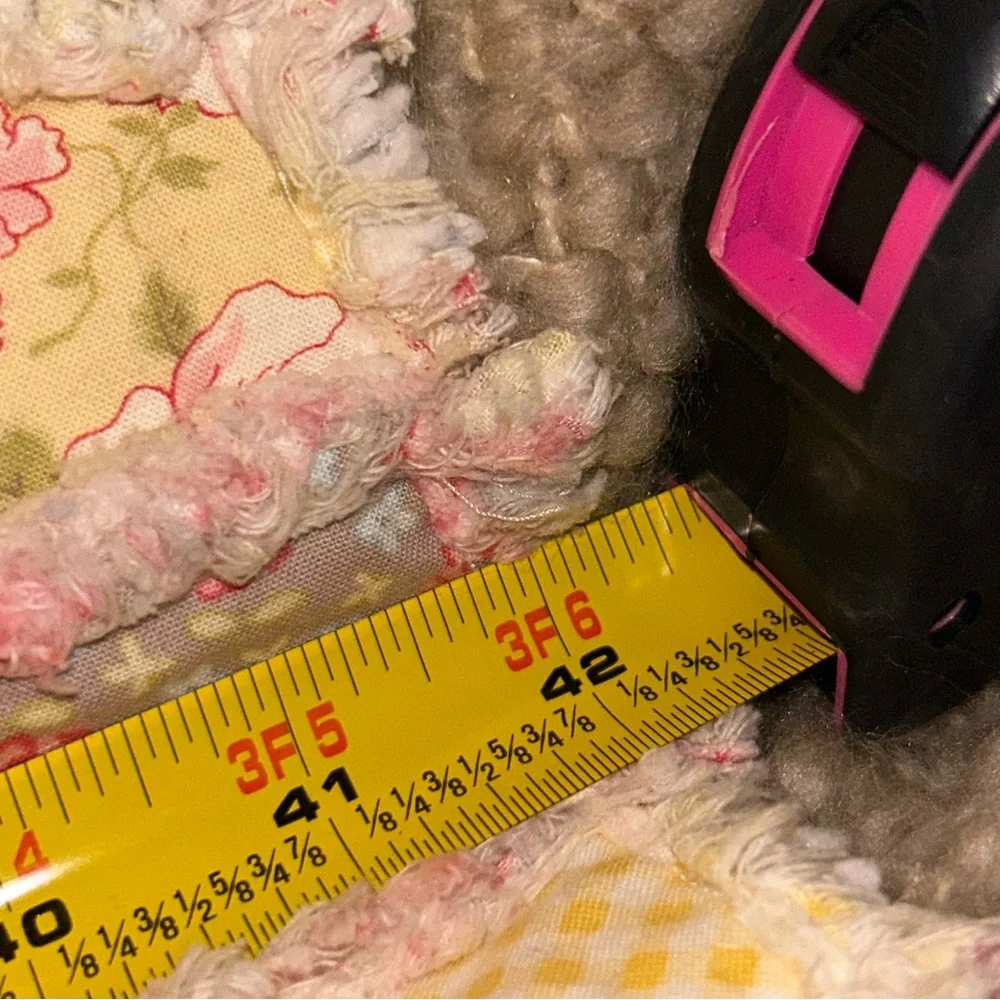 VTG Pottery Barn  💋Patchwork Quilted rug 30x42 115 NO TAG